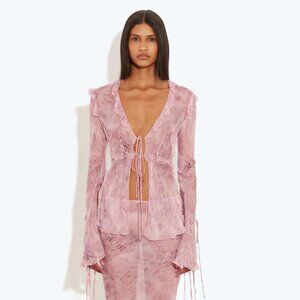 Rat and Boa Cobra Blouse Pink